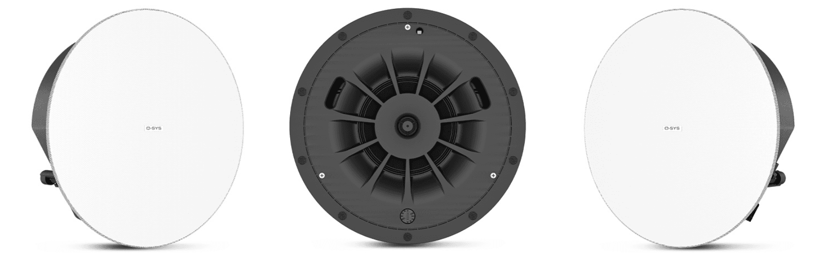 QSYS ADC6TLPZBWH Low profile zero bezel ceiling speaker (white